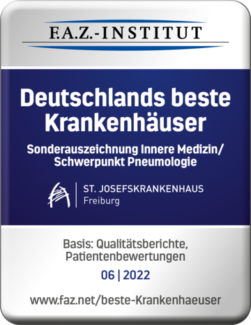 FAZ Siegel Beste Krankenhäuser 2022 - Pneumologie