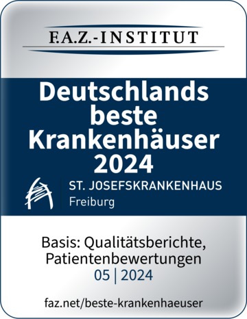 Siegel F.A.Z. Deutschlands beste Krankenhäuser  2024 - St. Josefskrankenhaus Freiburg