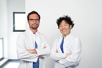 v. l. Dr. Trolese & Dr. Tohoku