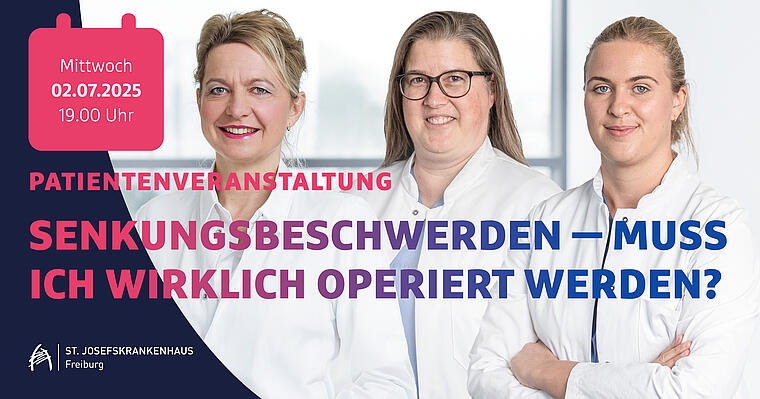 Patientenveranstaltung St. Josefskrankenhaus - Senkungsbeschwerden 02.07.2025