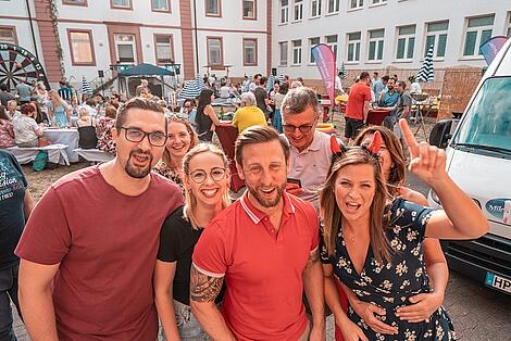 Gruppe auf dem Sommerfest